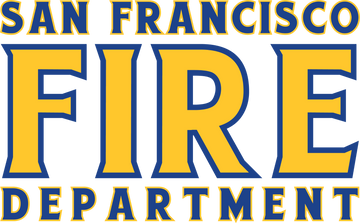 San Francisco Fire Department W-Squad artwork in blue and gold
