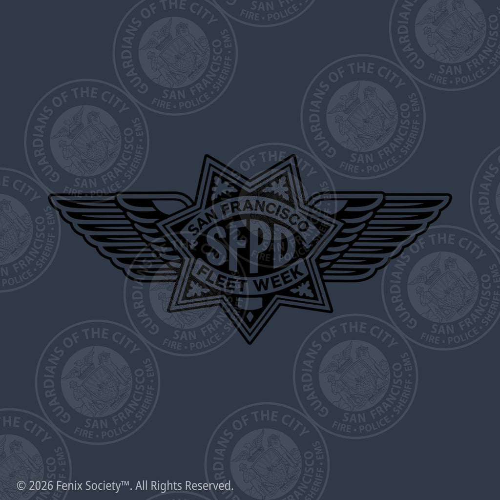 SFPD Fleet Week winged badge artwork