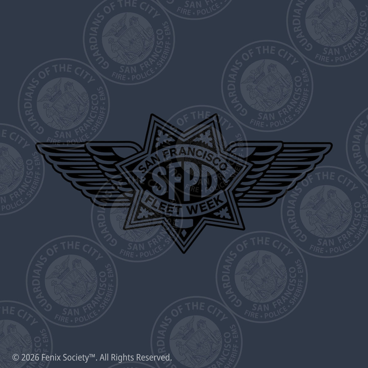 SFPD Fleet Week winged badge artwork
