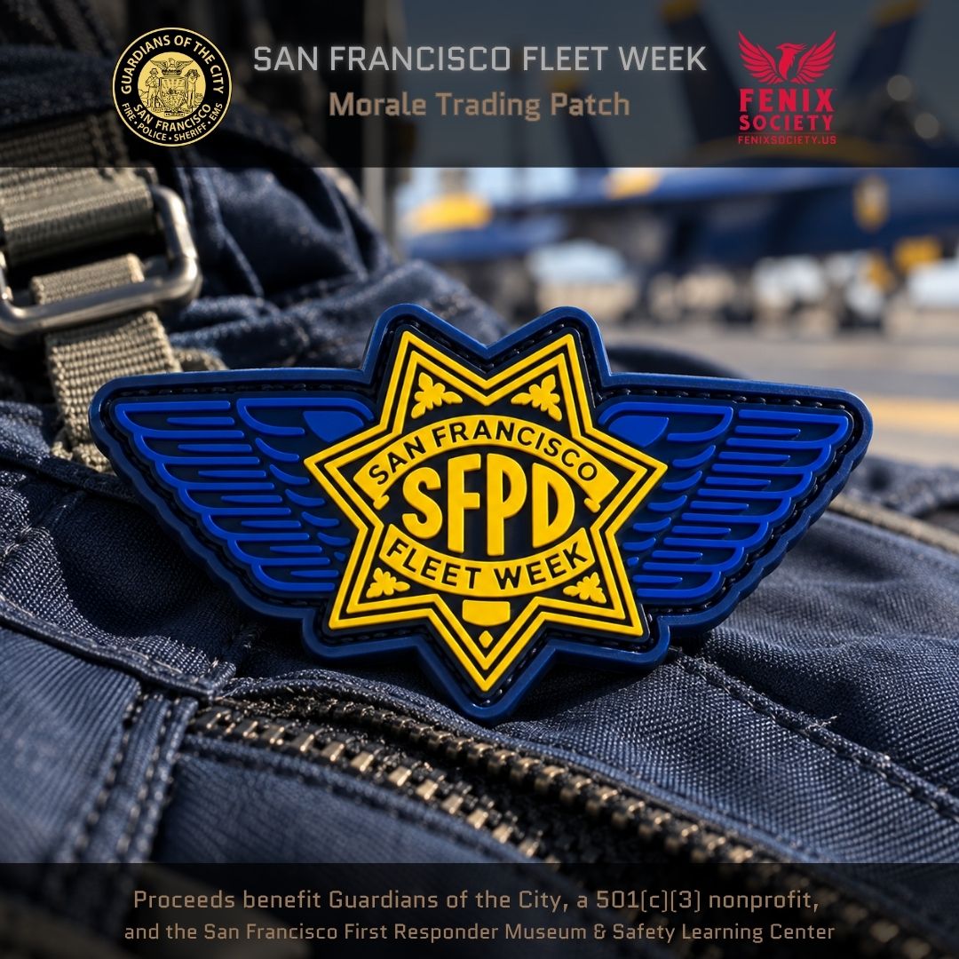 2026 San Francisco Fleet Week SFPD Morale Patch | Blue & Yellow