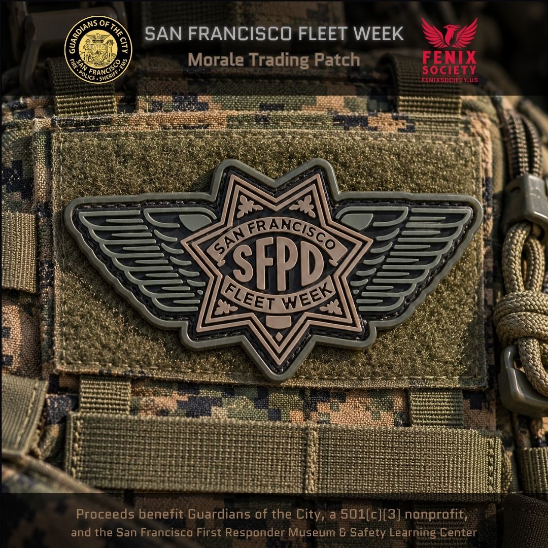 2026 San Francisco Fleet Week SFPD Morale Patch | Subdued Green