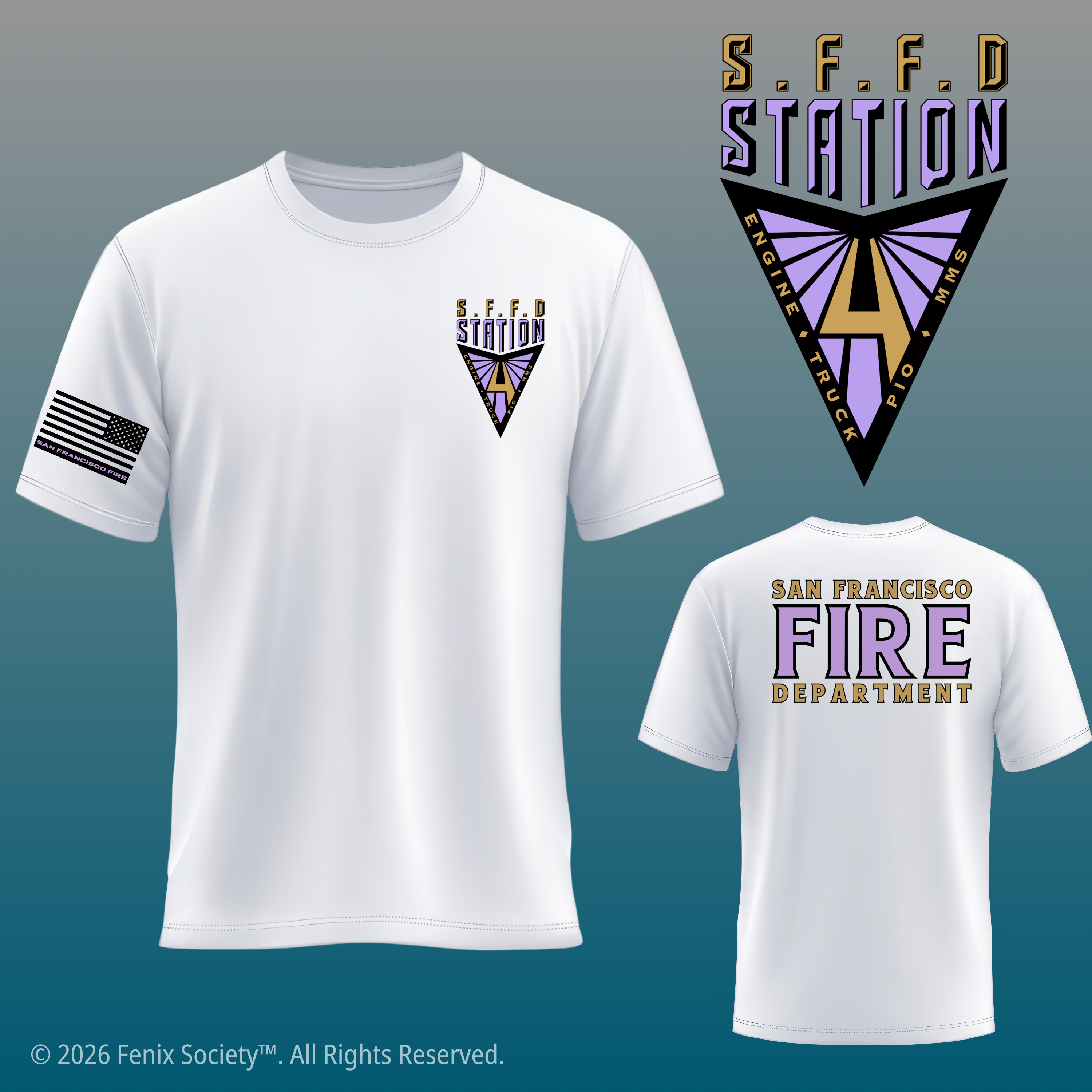 SFFD Station 4 V-Squad Edition | PURE ZERO™ Duty T-Shirt