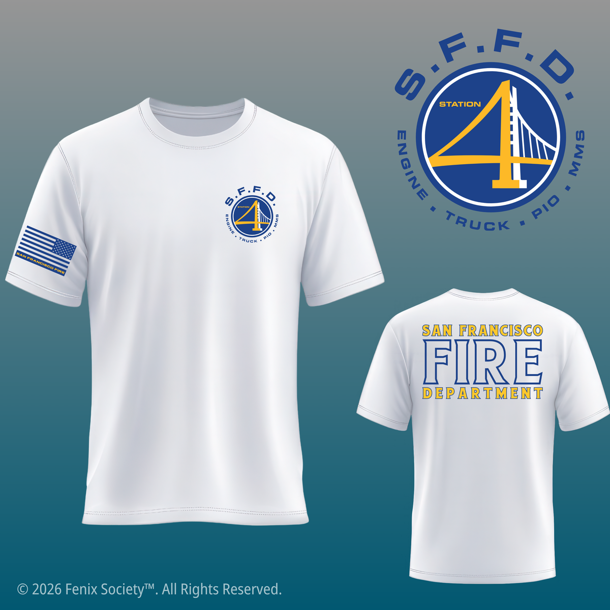 SFFD Station 4 W-Squad Edition | PURE ZERO™ Duty T-Shirt