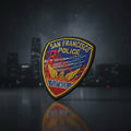 Official 2026 San Francisco Fleet Week SFPD collector patch with Golden Gate Bridge and military jet formation